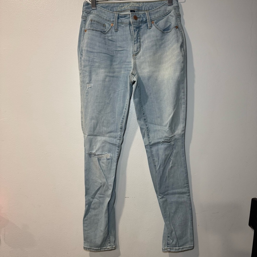 Universal‎ Thread Stretch High-Rise Skinny Lt Blue Wash Jeans Size 6